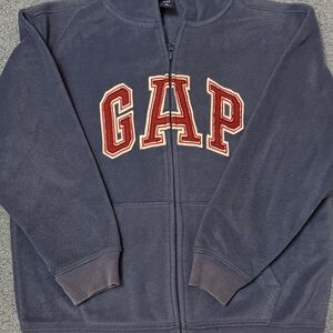GAP Kids Blue Fleece Zip Hoodie Size 12